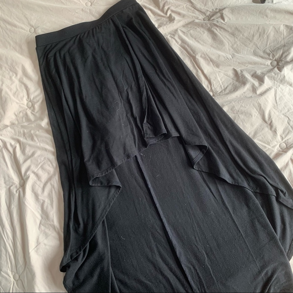Black High-Low Skirt